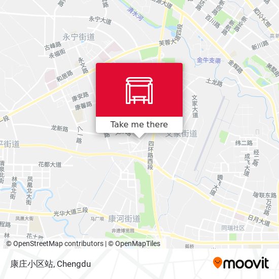 康庄小区站 map
