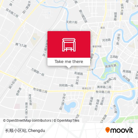 长顺小区站 map