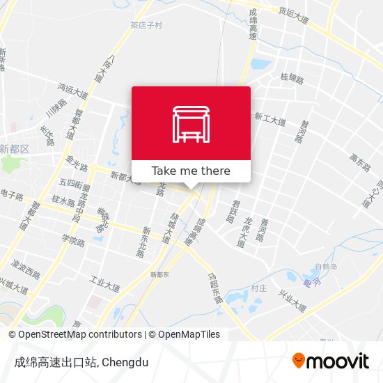 成绵高速出口站 map