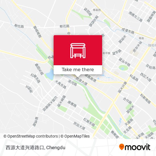 西源大道兴港路口 map