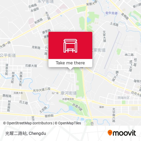 光耀二路站 map