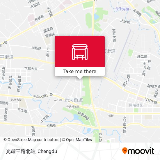 光耀三路北站 map