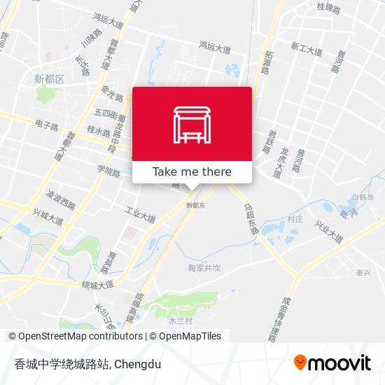 香城中学绕城路站 map
