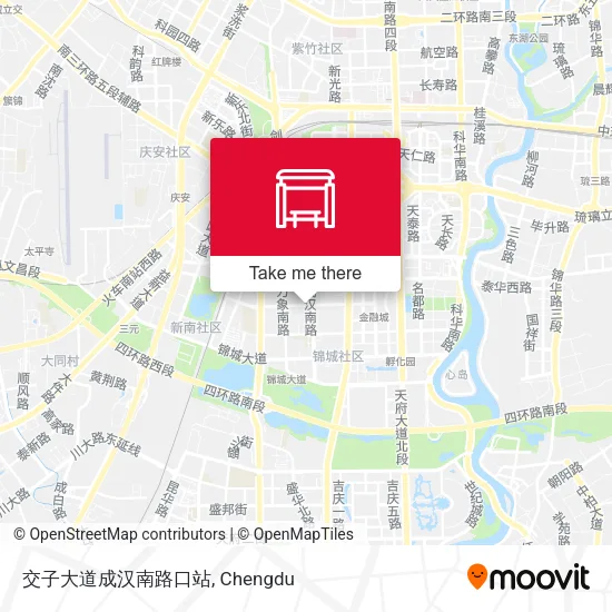 交子大道成汉南路口站 map