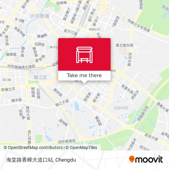 海棠路香樟大道口站 map