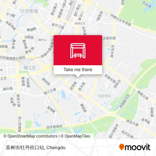 喜树街牡丹街口站 map