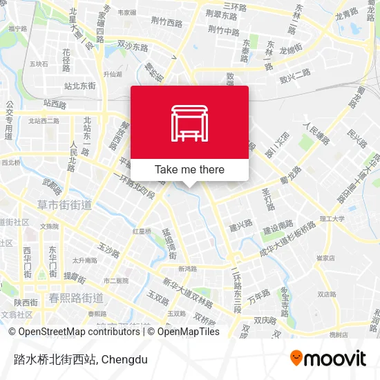 踏水桥北街西站 map