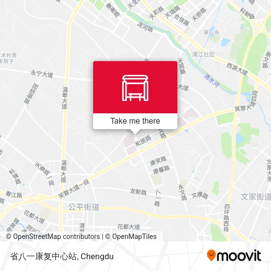省八一康复中心站 map