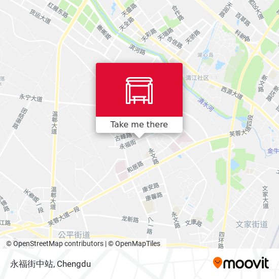 永福街中站 map