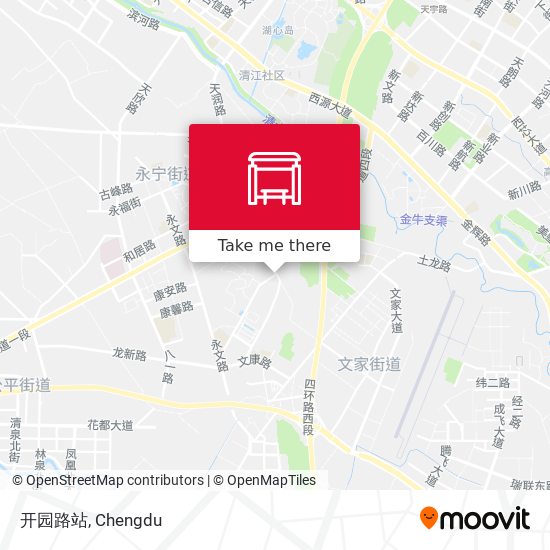 开园路站 map
