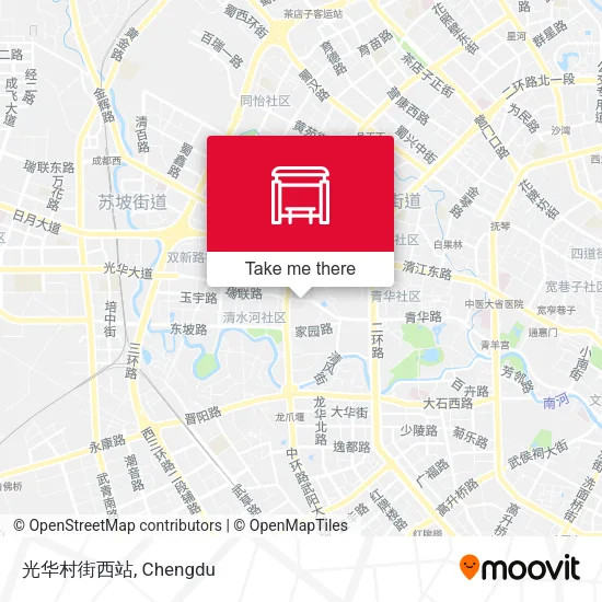 光华村街西站 map
