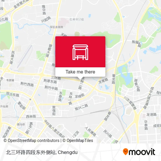 北三环路四段东外侧站 map