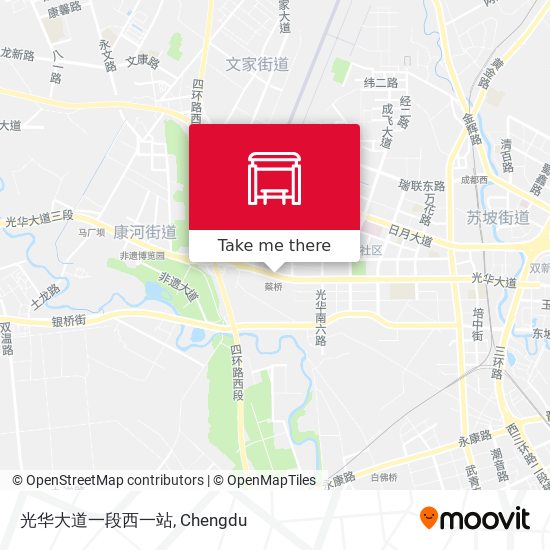 光华大道一段西一站 map