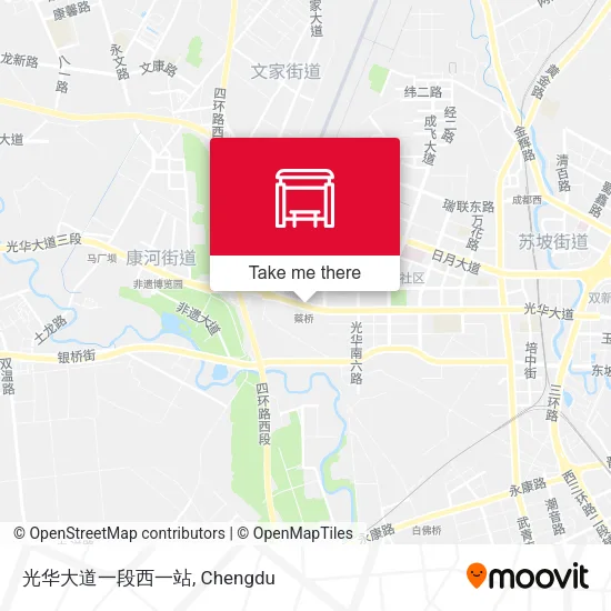 光华大道一段西一站 map