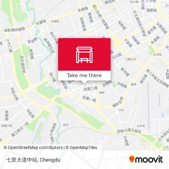 七里大道中站 map