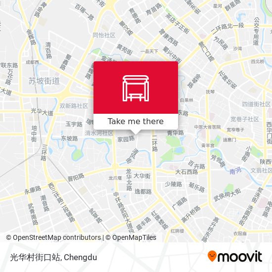 光华村街口站 map