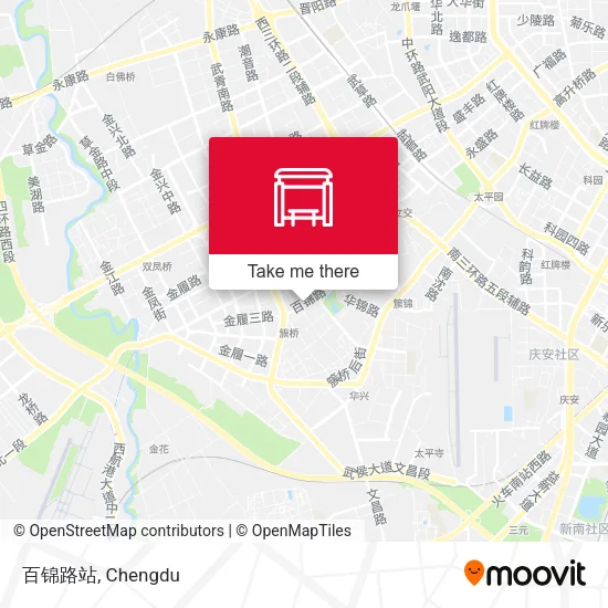 百锦路站 map