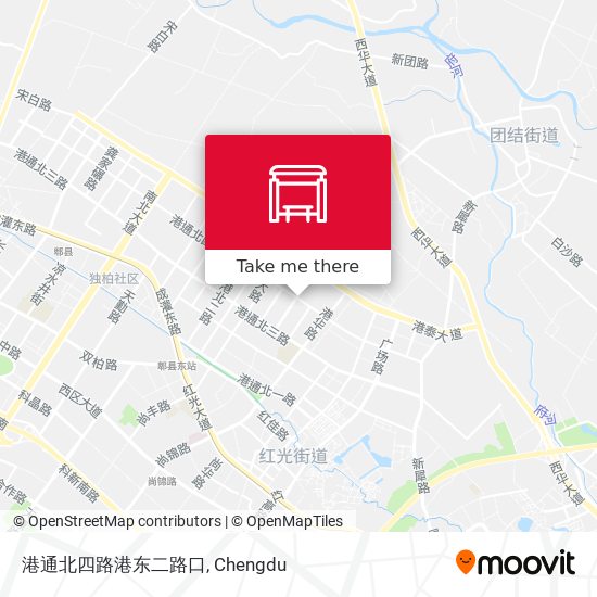 港通北四路港东二路口 map