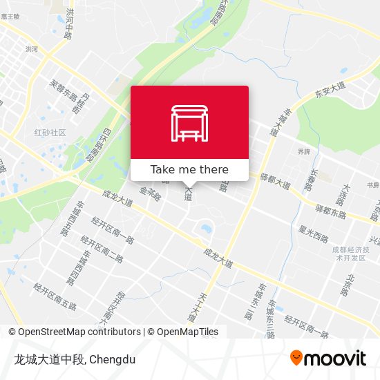 龙城大道中段 map