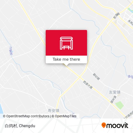 白鸽村 map