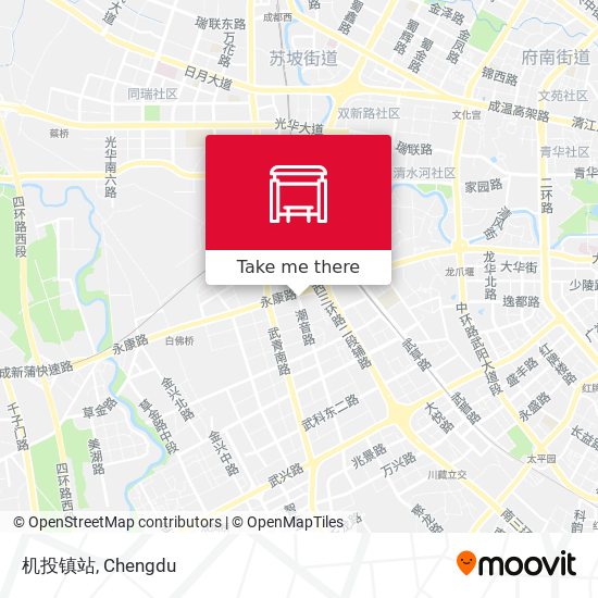 机投镇站 map