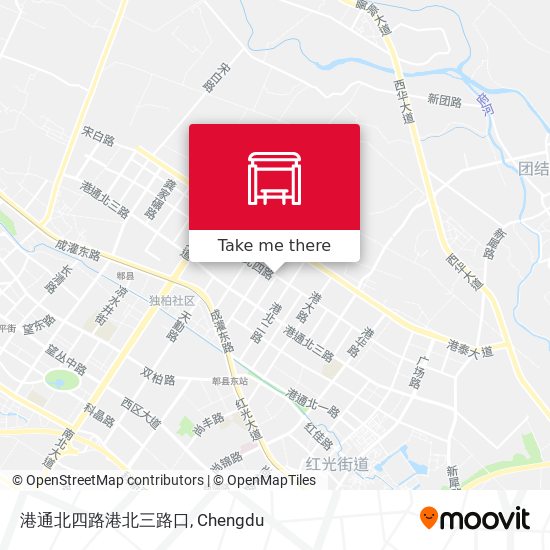 港通北四路港北三路口 map