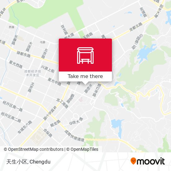 天生小区 map