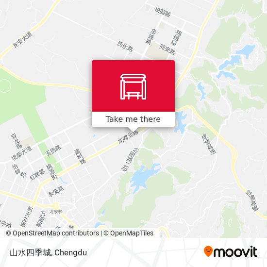 山水四季城 map