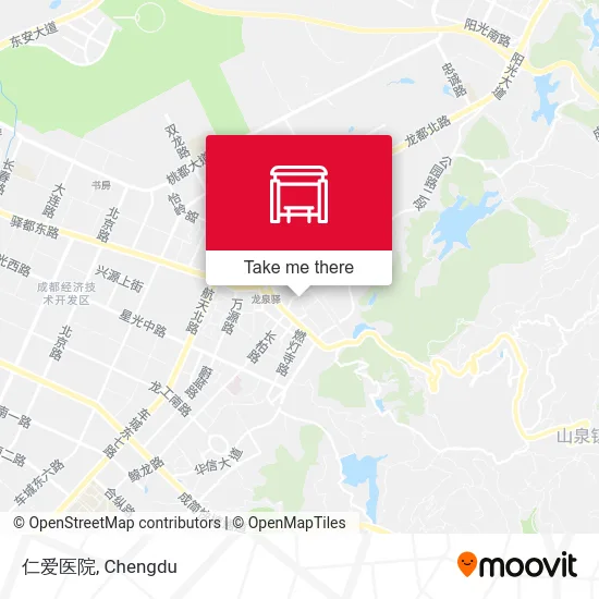 仁爱医院 map