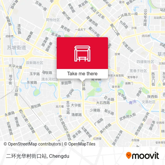 二环光华村街口站 map