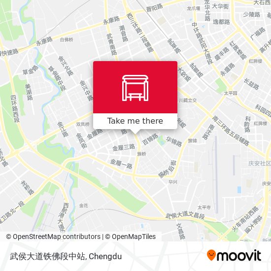 武侯大道铁佛段中站 map