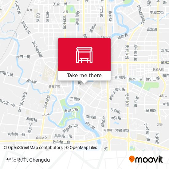 华阳职中 map
