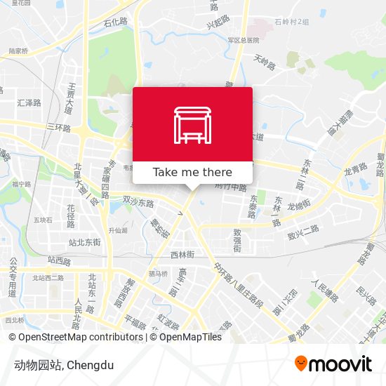动物园站 map
