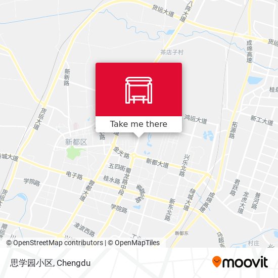思学园小区 map