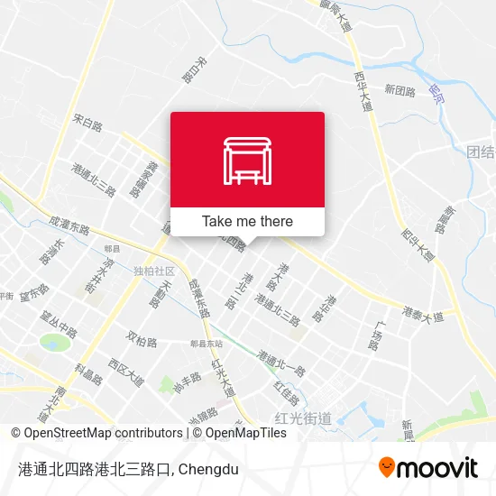 港通北四路港北三路口 map