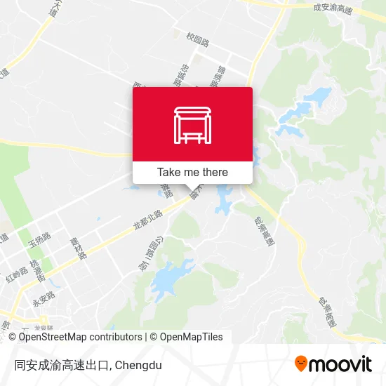 同安成渝高速出口 map