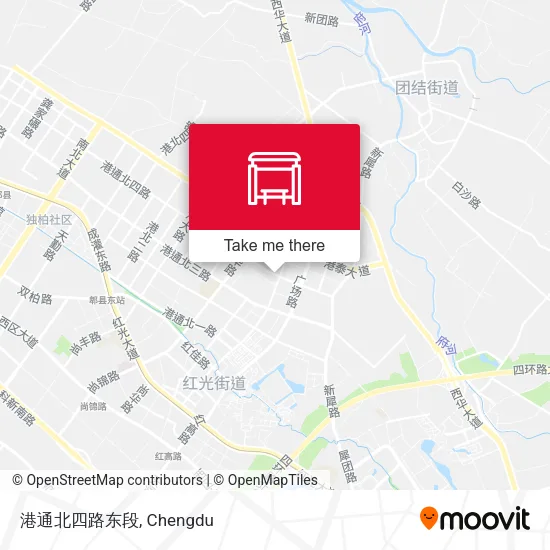 港通北四路东段 map