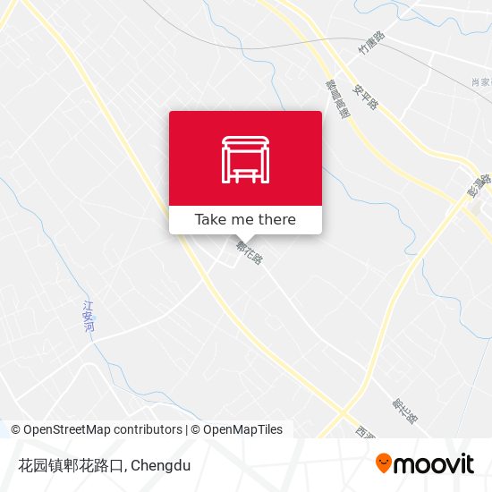 花园镇郫花路口 map