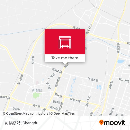 封赐桥站 map