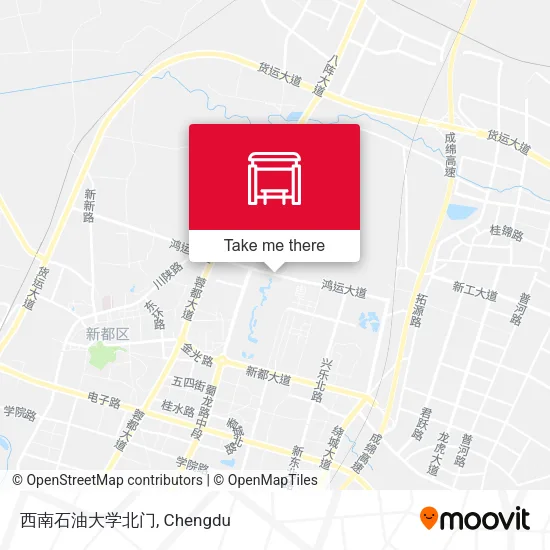 西南石油大学北门 map