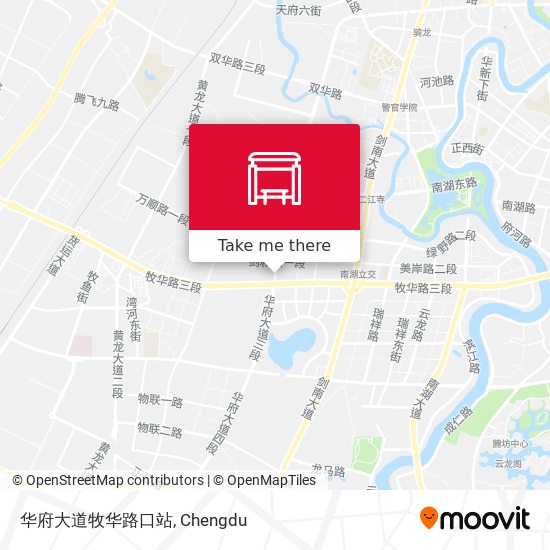 华府大道牧华路口站 map