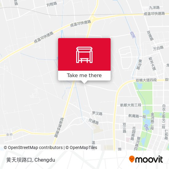 黄天坝路口 map