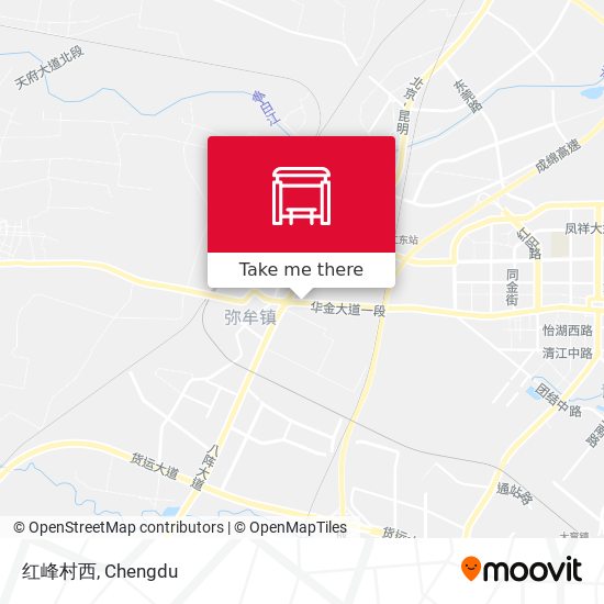 红峰村西 map
