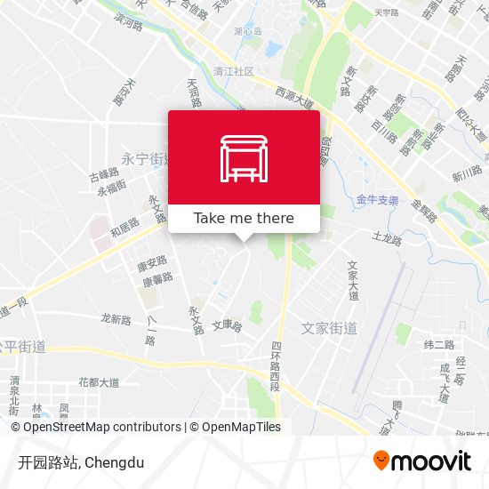 开园路站 map