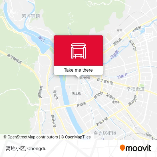 离堆小区 map