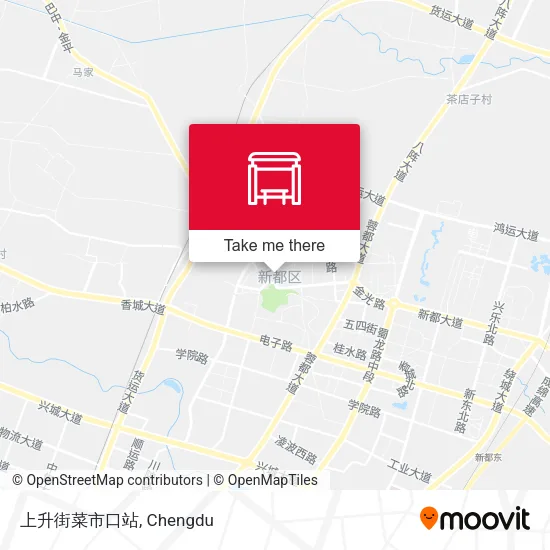 上升街菜市口站 map