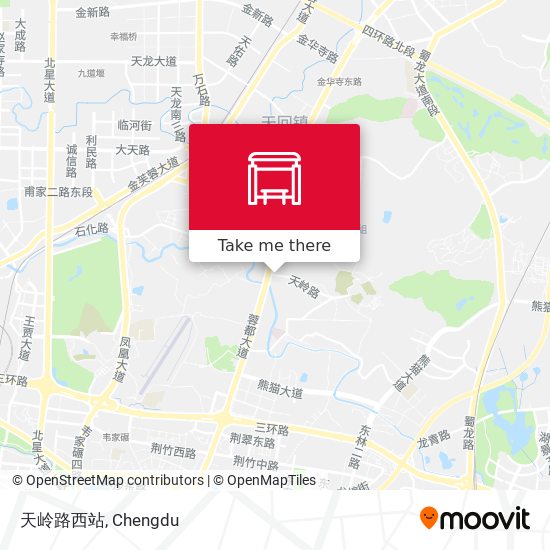 天岭路西站 map