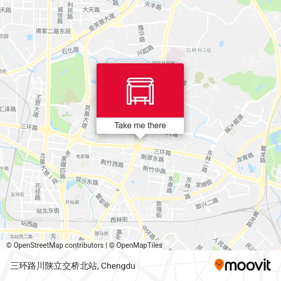 三环路川陕立交桥北站 map