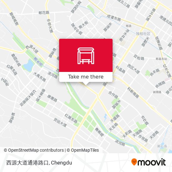 西源大道通港路口 map