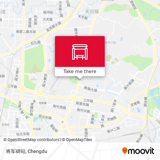 将军碑站 map
